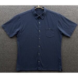 Kuhl Shirt Mens XXL Blue Wildfibre Button Pocket Performance Stretch Outdoor 2XL